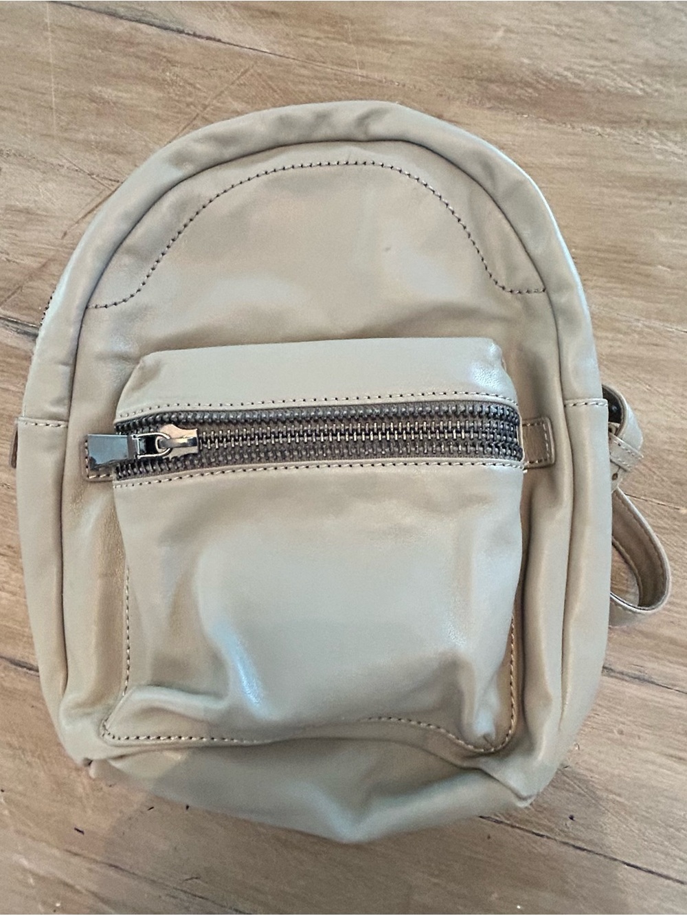 Frye Taupe Canvas Crossbody Backpack